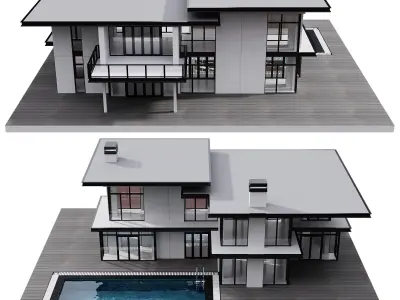 MODERN HOUSE NO5 A 3D model
