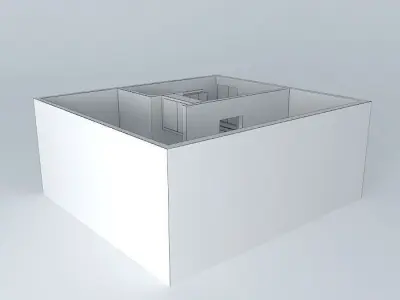 euorkut house with door Free 3D model