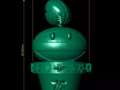 Cute Plant Character 3D Printable Model 3D print model