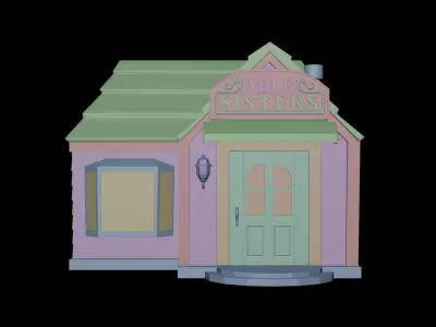 Animal Crossing Able Sisters Shop 3D model 3D model