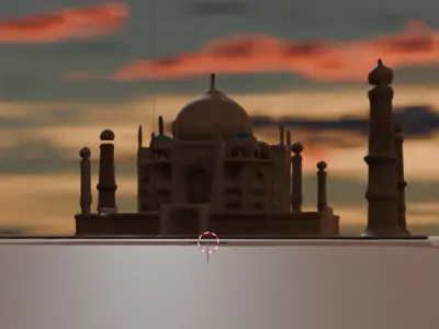 Taj Mahal 3D Model - High-Quality Architectural Asset 3D model
