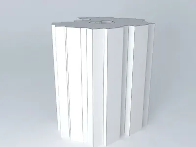 Flat apartment building Free 3D model