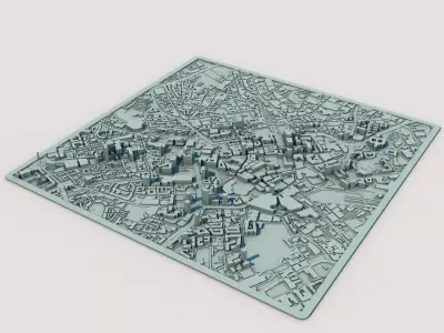 Birmingham City England United Kingdom 3D print model