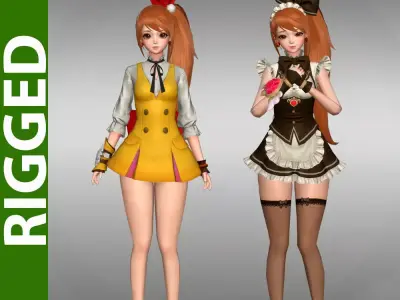 Norn 3d Rigged Model 3D model