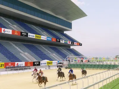  Realistic Horse Track Detailed Scane 