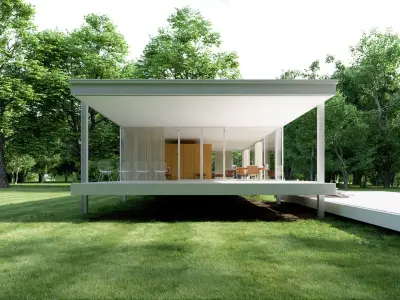  Farnsworth House Scene - Day and Night 