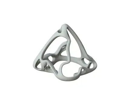 SciFi Cube Object No 64771 Low Poly Shape Low-poly 3D model