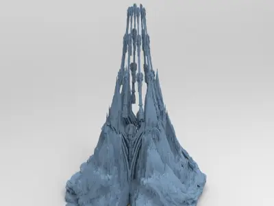 Iron Keep Tower Low-poly 3D model