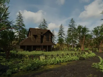 House Scene 3D model