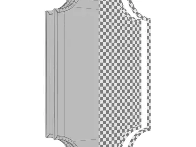 Vansickle Metal Accent Wall Mirror WRLO6197 3D model