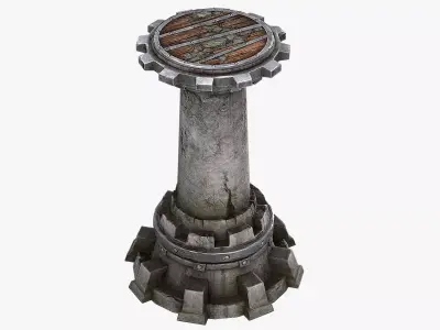 Tower Defense Low-poly 3D model