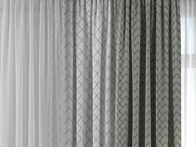 Curtain Set 284 3D model