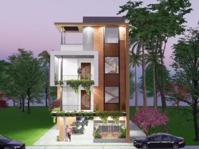Contemporary Apartment Building - Modern Residence 3D model