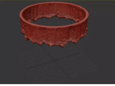 High Quality - Waterfall Fountain 3D Animation Low-poly 3D model