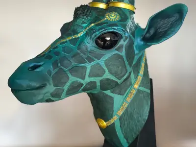 Fantasia Fauna-Girikirti-Giraffe 3D Model 3D print model