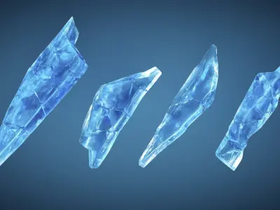 Ice Shards 3D model
