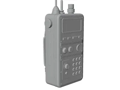 Sci-Fi Walkie-talkie Low-poly 3D model