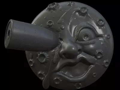 a trip to the moon pin 3D print model