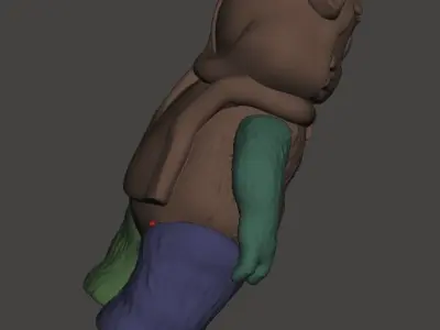 STL File 3D Ewoks Princess Kneesa 3D Print Model 3D OBJ 3D print 3D print model