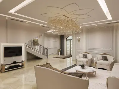ground  floor villa 3D model