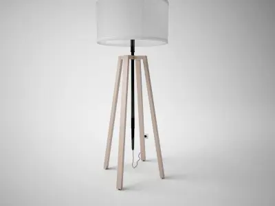 Retro Home-Lamp - Living Room Furniture 02 Free low-poly 3D model