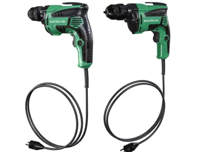 Metabo HPT38-in Keyless Drill D10VH2M Free 3D model