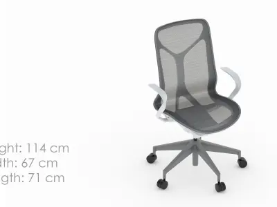 Herman Miller Cosm Chair Set 3D model
