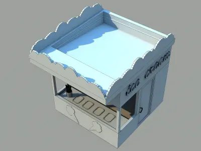 Ice Cream Shop 3D model buy