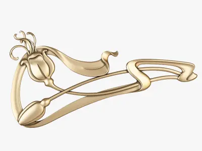 art nouveau decor for cnc 3D Model Pack