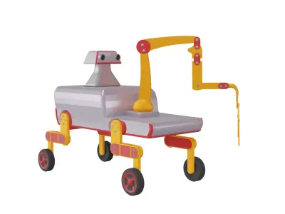 Reckie The Bot Low-poly 3D model