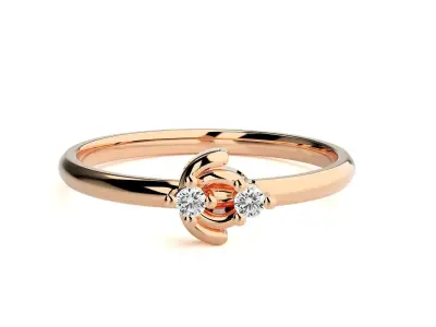 Women ring 3D print model 106