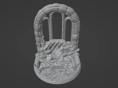 Window Seat Princess Figure 3D print model