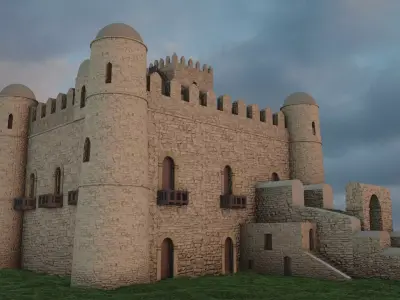 Gonder Fasiledes Fortress 3D model