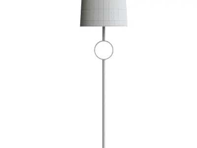  Metal Ring Floor Lamp 3D model