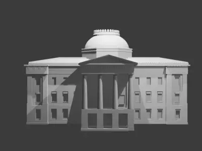 North Carolina State Capitol Building 3D print model