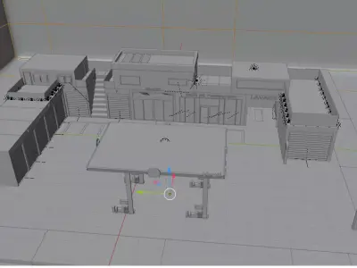 gas station  3D model
