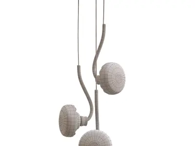 Ikebana 3-Light Pendant Lamp by Romani Saccani Architetti 3D model