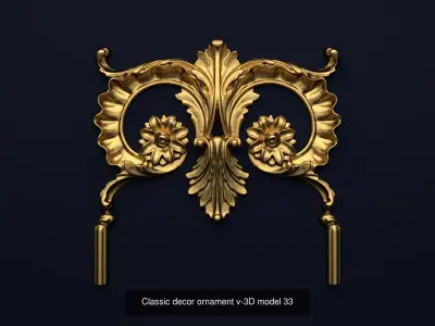 Collection onlay molding 3D Model Pack