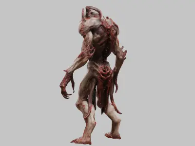 Sci-Fi DEad Demon 3D Model Low-poly 3D model