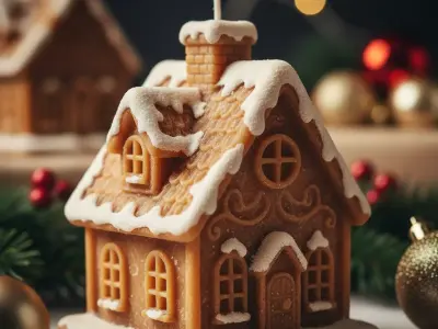Frosted Christmas Ginger House 3D print model