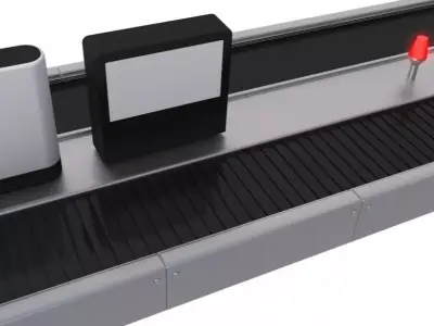 Airport Baggage Carousel 3D model