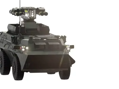 WZ550 4x4 with HJ-9 3D model