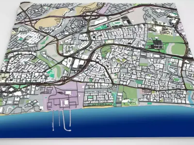 Cityscape Muscat Oman 3D model