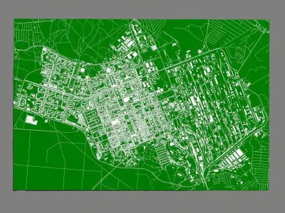 Cityscape Severodonetsk Ukraine 3D model