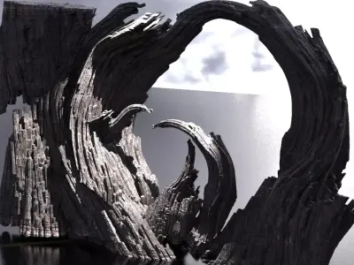 Tall Claw cliff side  3D model