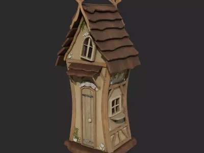 Magic Hut 2 Low-poly 3D model