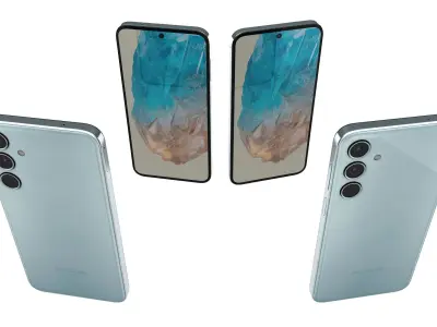 Samsung Galaxy M35 Light Blue 3D model