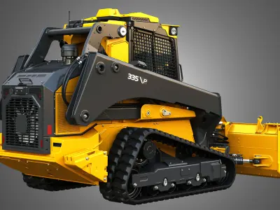 335 P-Tier Compact Track Loader  - Smart Grade 3D model