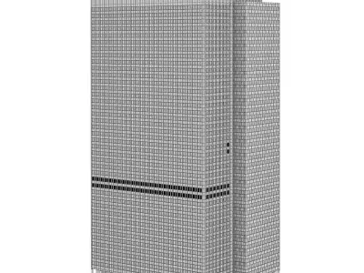 Building 100 Worth St New York 3D model