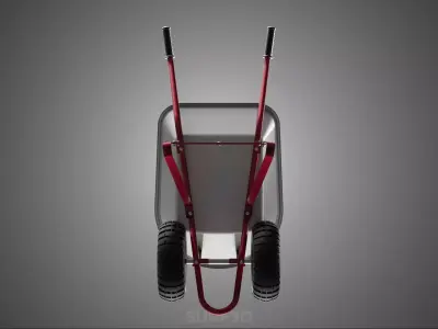 MANUAL HAND PUSH WHEELBARROW CART GARDEN DUMP MATERIAL HANDLING 3D model